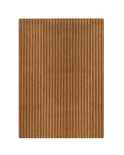 Rug Solid Stripe Terra Brown 3.9 X 5.9 Ft