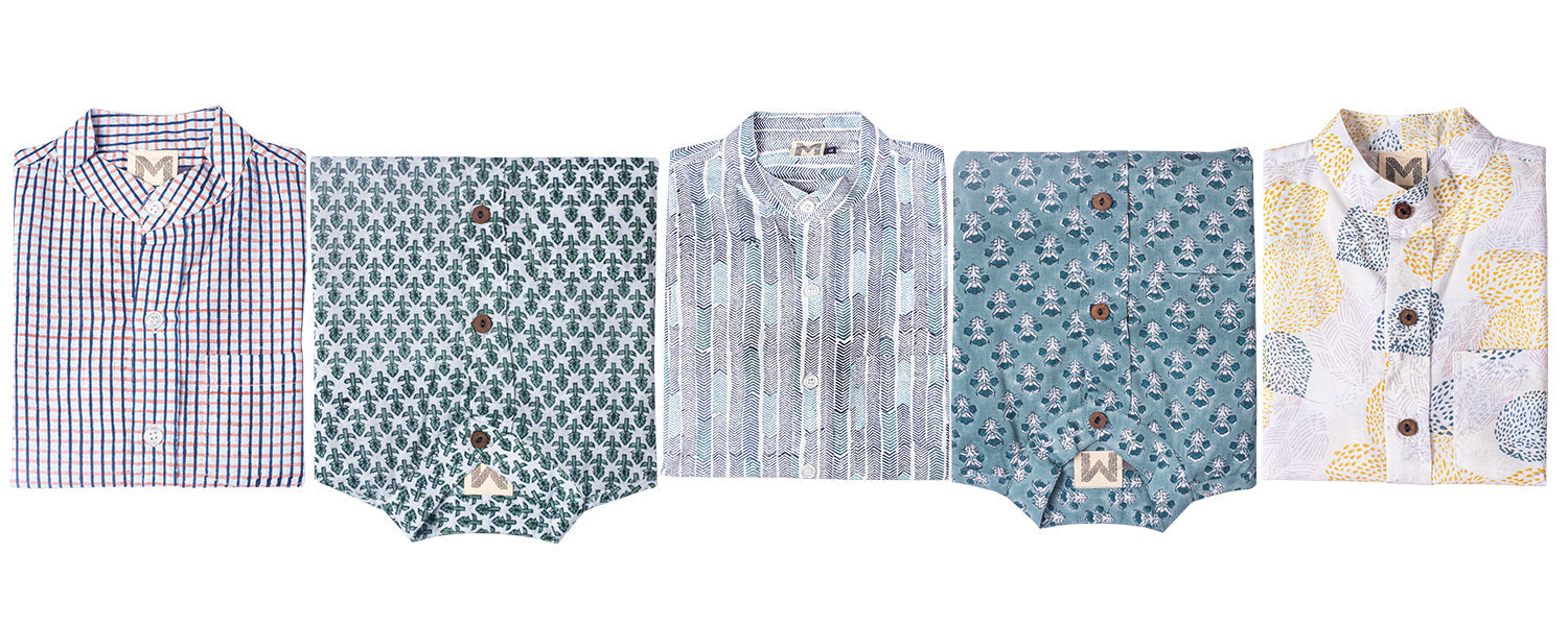 Block Printed Shirts for Boys