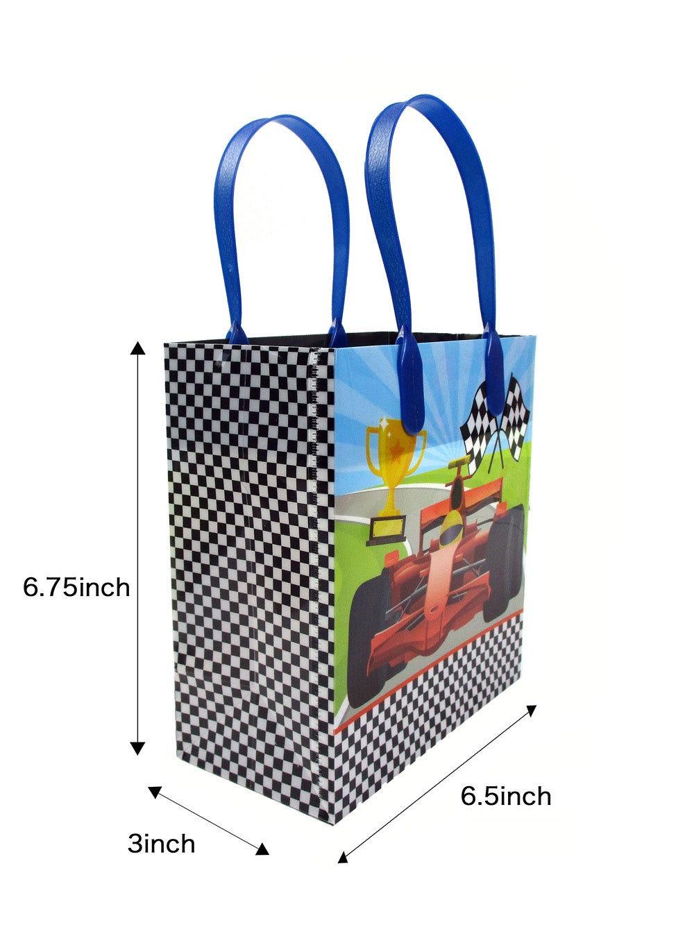 Race Car Party Favor Treat Bags - Set Of 6 Or 12