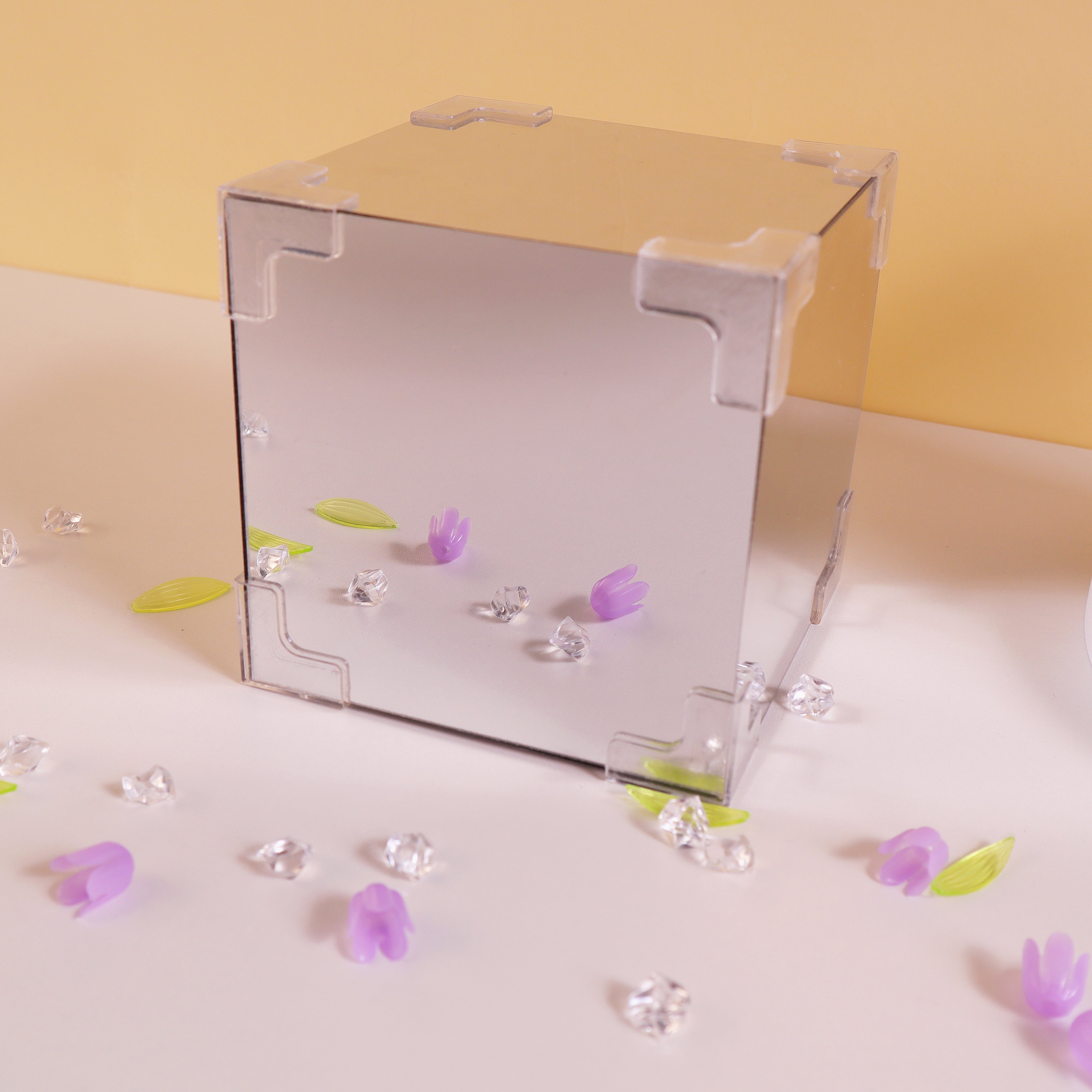 Tulip Mirror Led Night Light - Purple