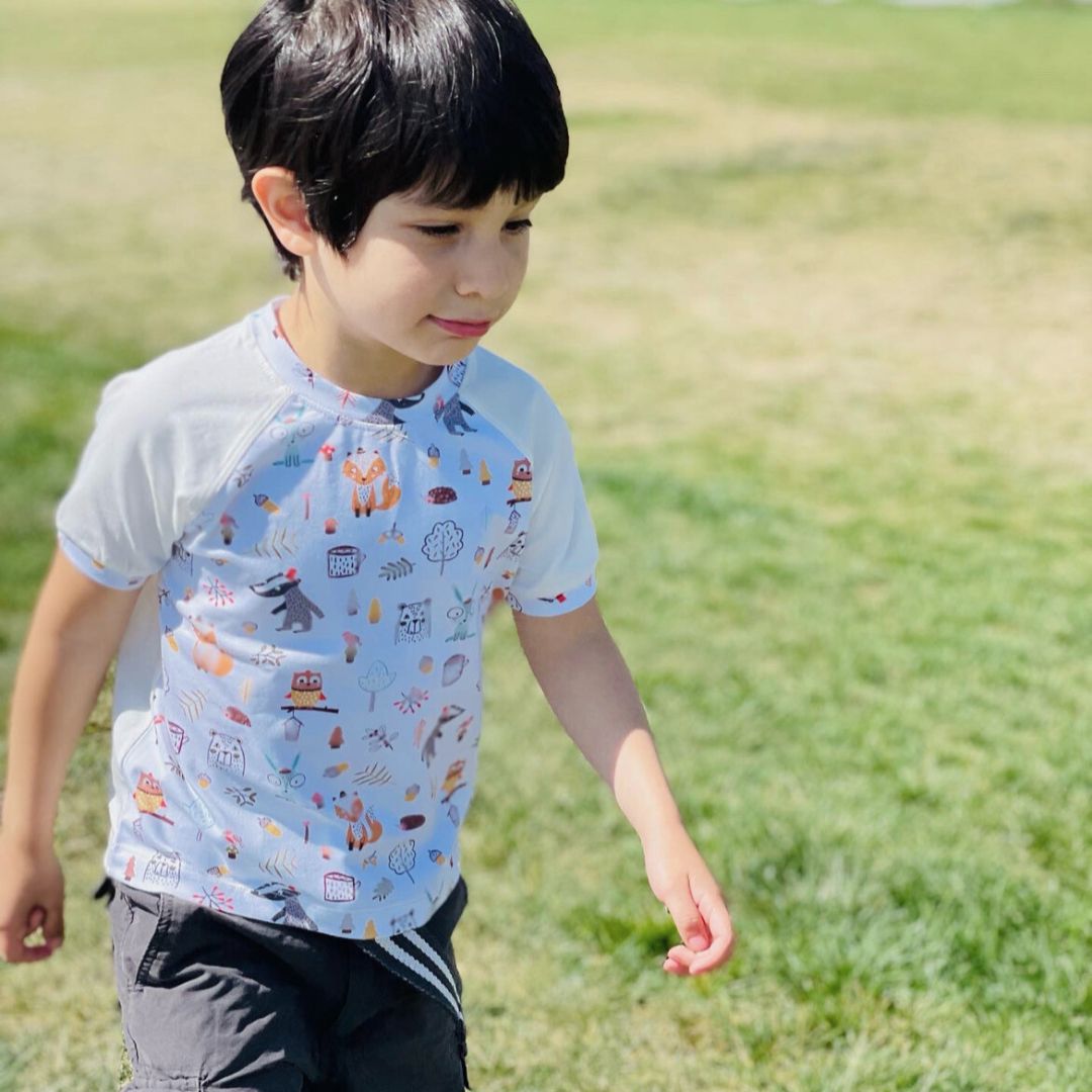 Animal Of The Forest Organic Toddler Top