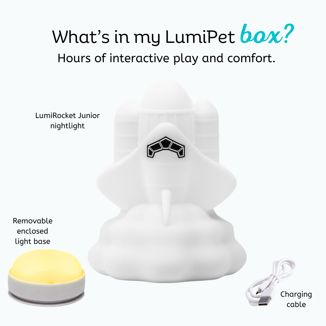 Lumipets® Rowdy The Rocket- Children's Touch Night Light Junior
