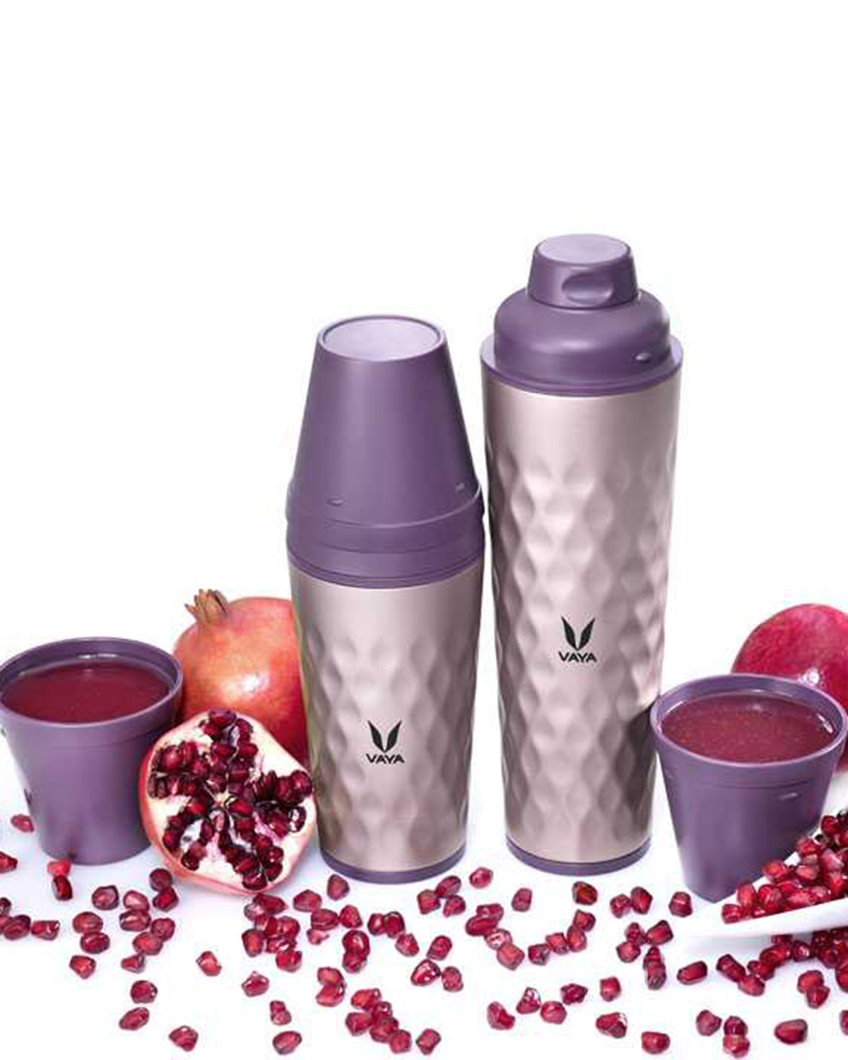 Vaya Drynk -20.2  Fl.oz - Purple - With Gulper Lid + 2 Cups