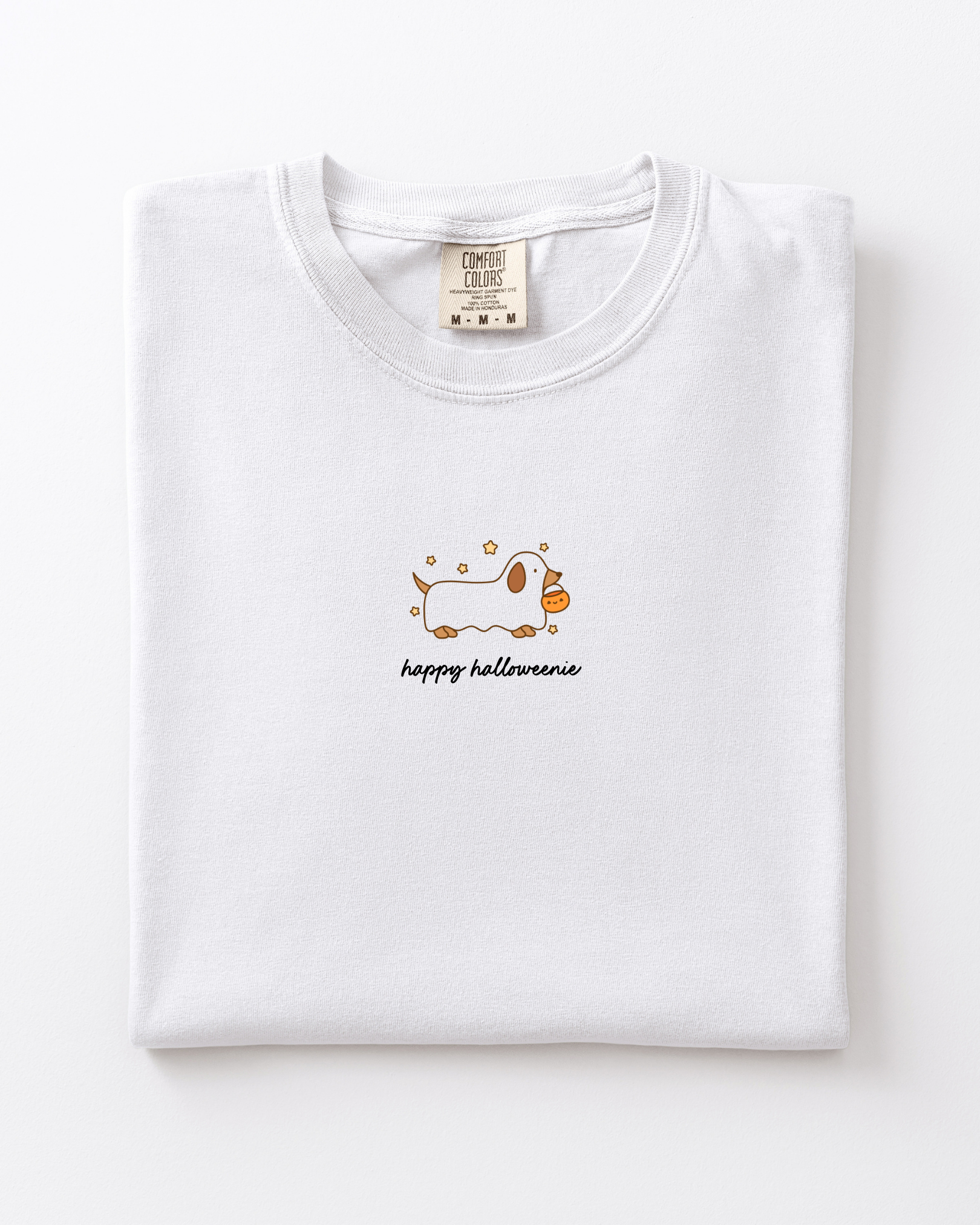 Happy Halloweenie Weenie Dog Tee