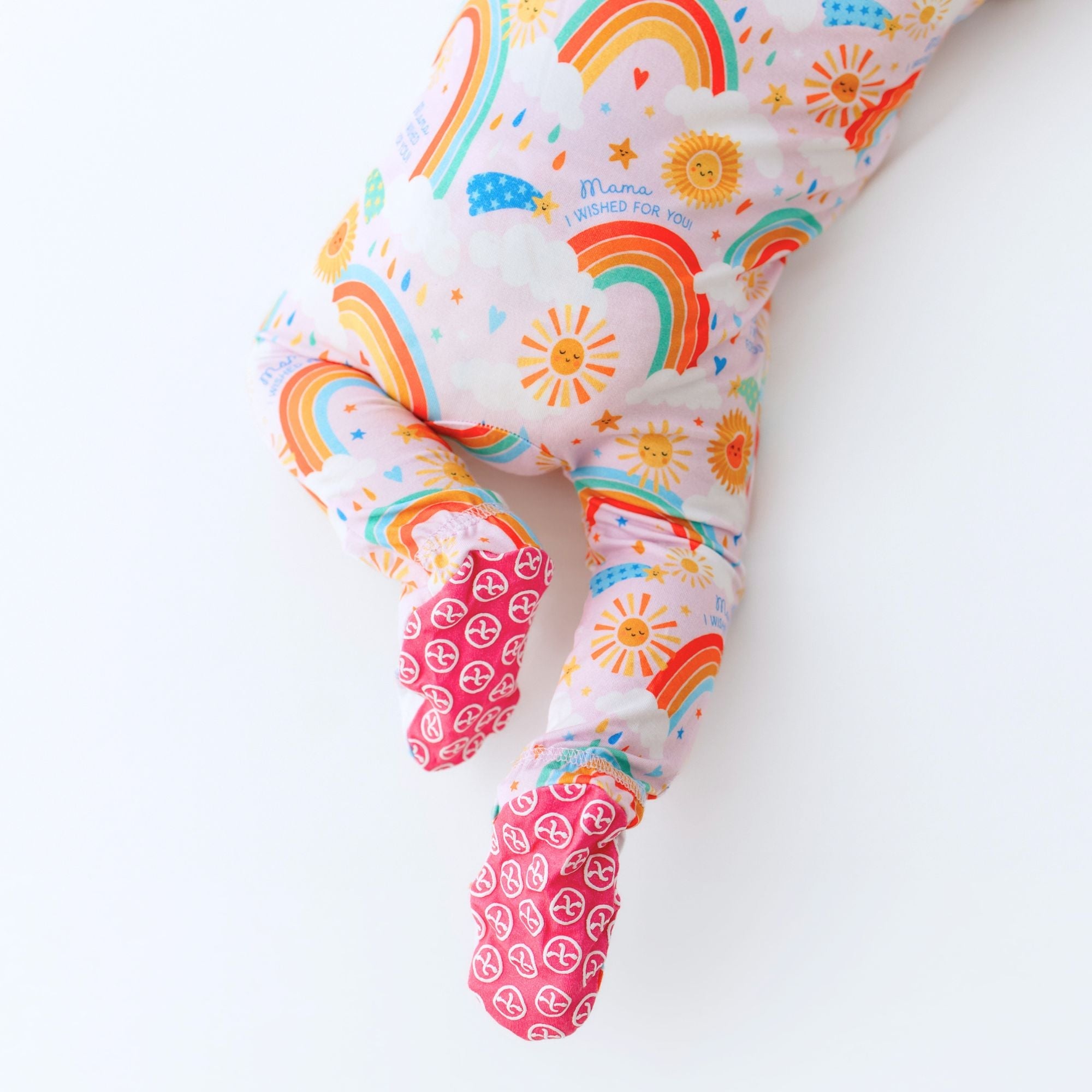The Second-skin Footie | Here Comes The Sunshine (pink) | "mama, I Wished For You"