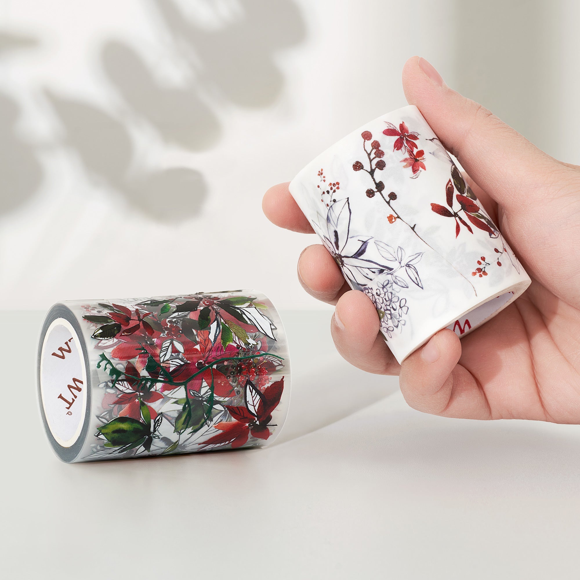 Poinsettia Wide Washi / PET Tape by The Washi Tape Shop