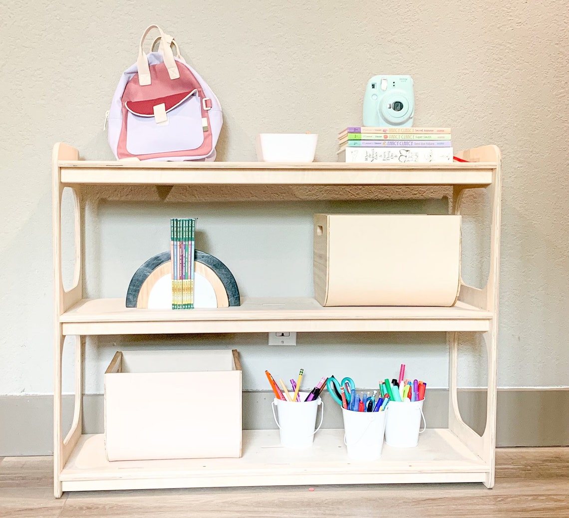 Riley- Open Sided Toy Shelf