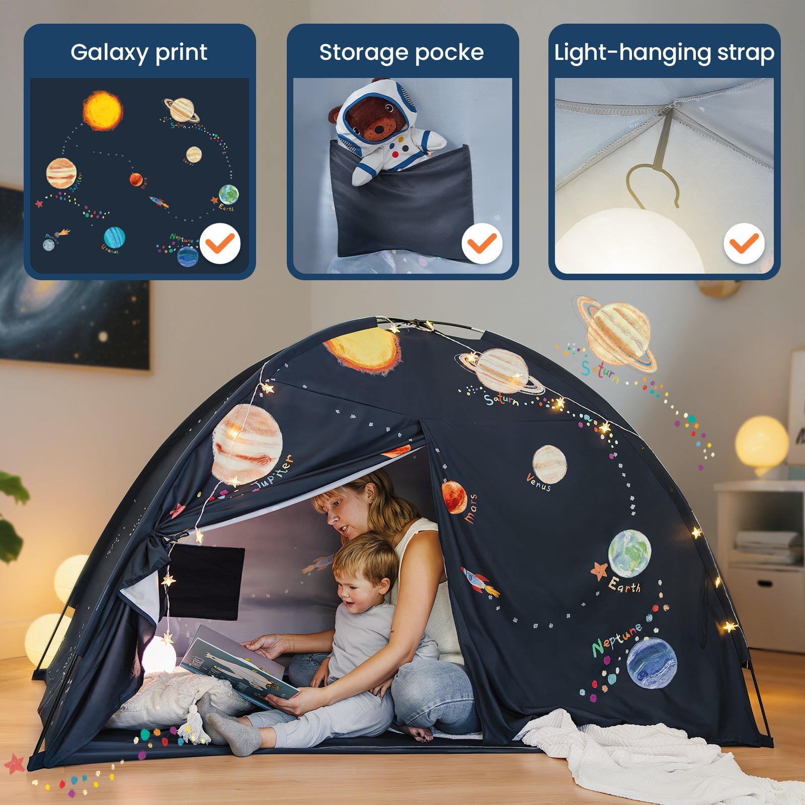 ® Versatile Kids Bed Tent & Play Tent
