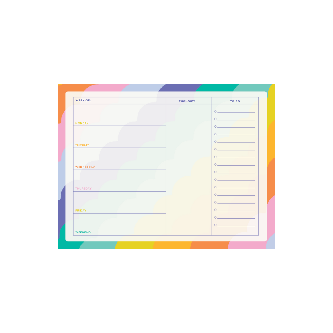 Rising Scallop Tearaway Notepad Large