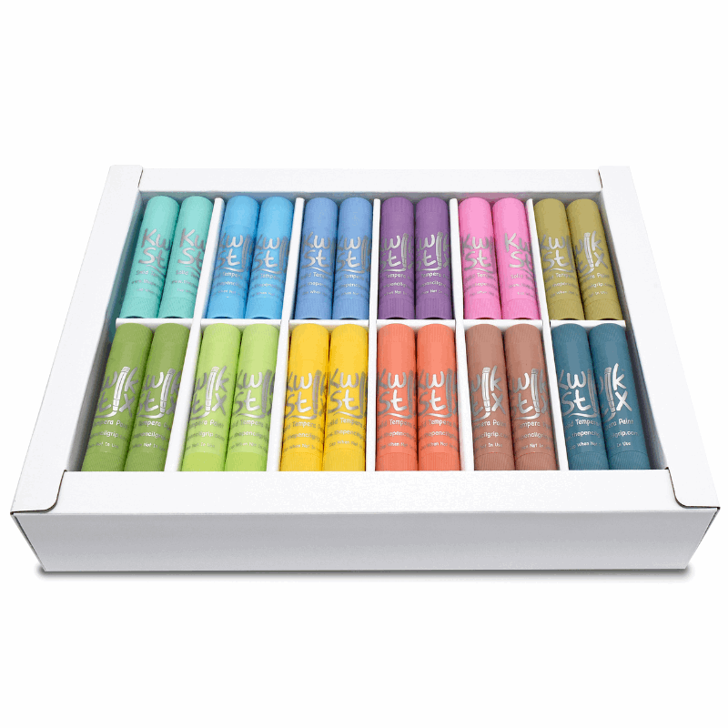Kwik Stix Paint Sticks, Class Pack Set Of 72 Pastel Colors