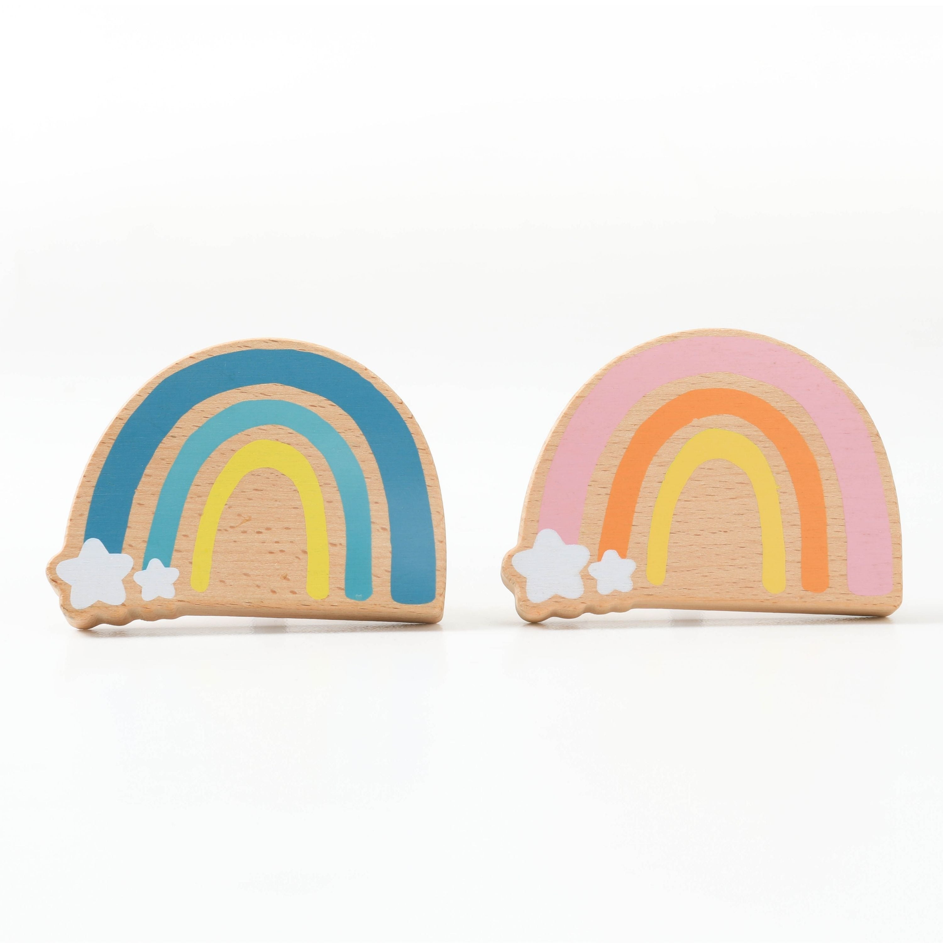 Wonderbee™ Pale Blue Rainbow Decorative Painted Wall Hook