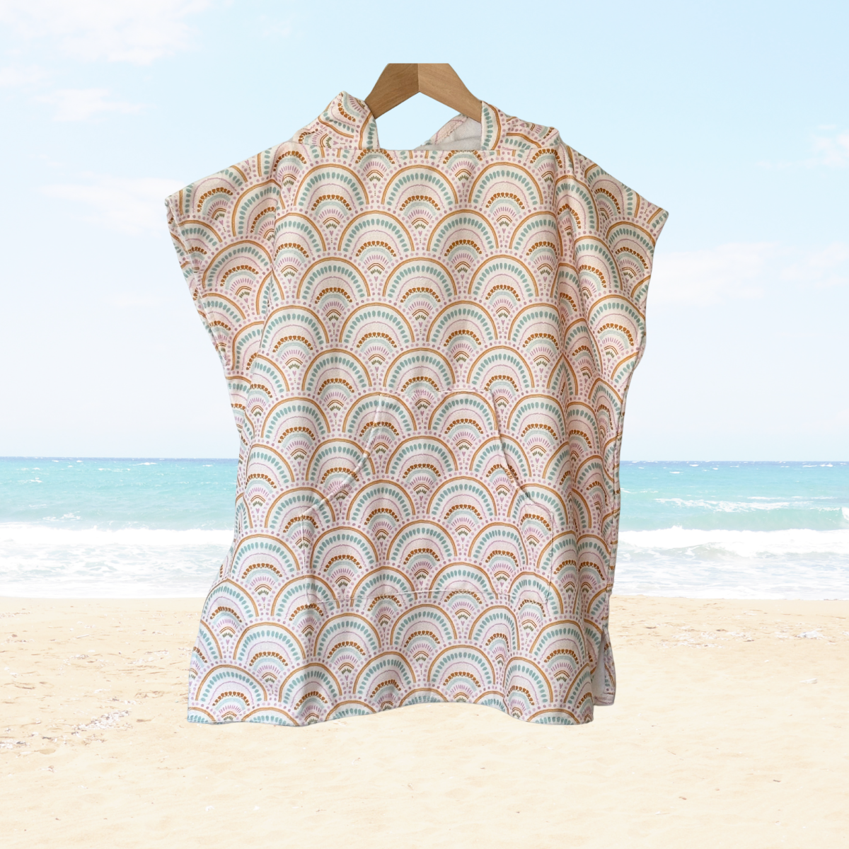 Boho Rainbows Toddler & Kids Hooded Towel Pool Poncho