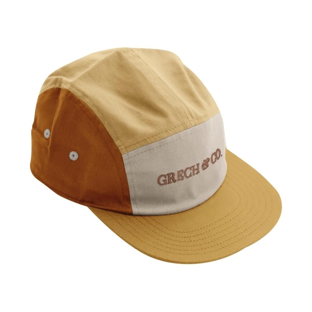 5 Panel Hat | Anti Uv - Mellow Yellow + Sienna