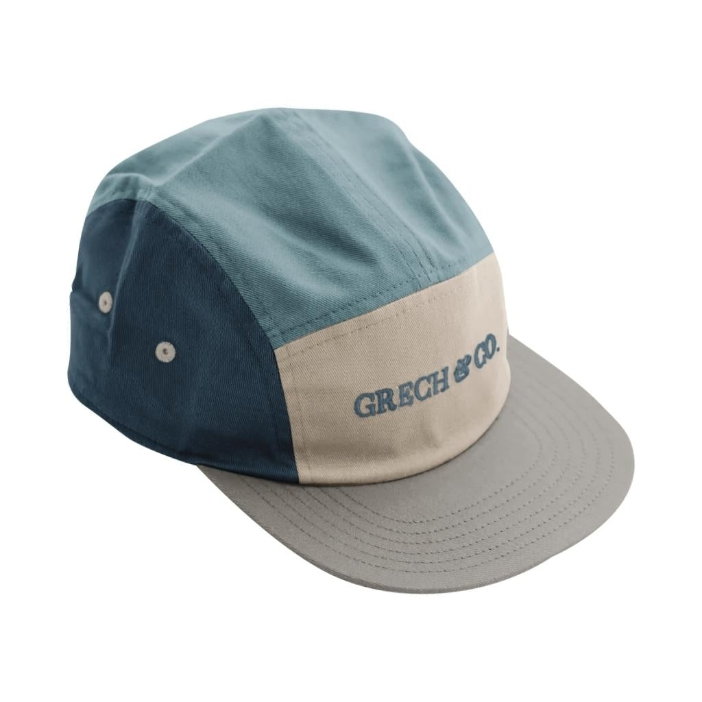 5 Panel Hat | Anti Uv - Sky Blue + Desert Teal