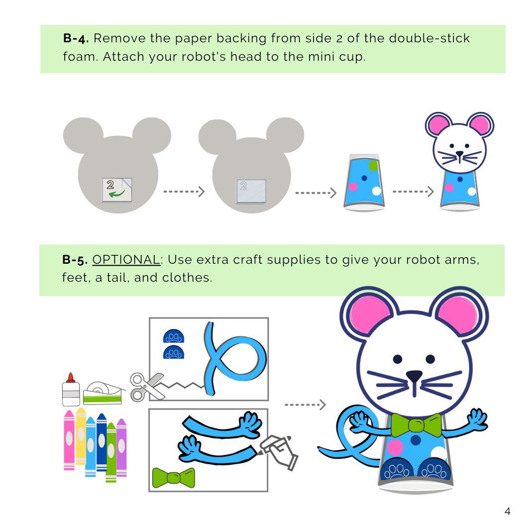 Critter Bot (8, 12, 24, 32-pack): Vibrating Robot Tinker Kit For Kids (ages 6-10)