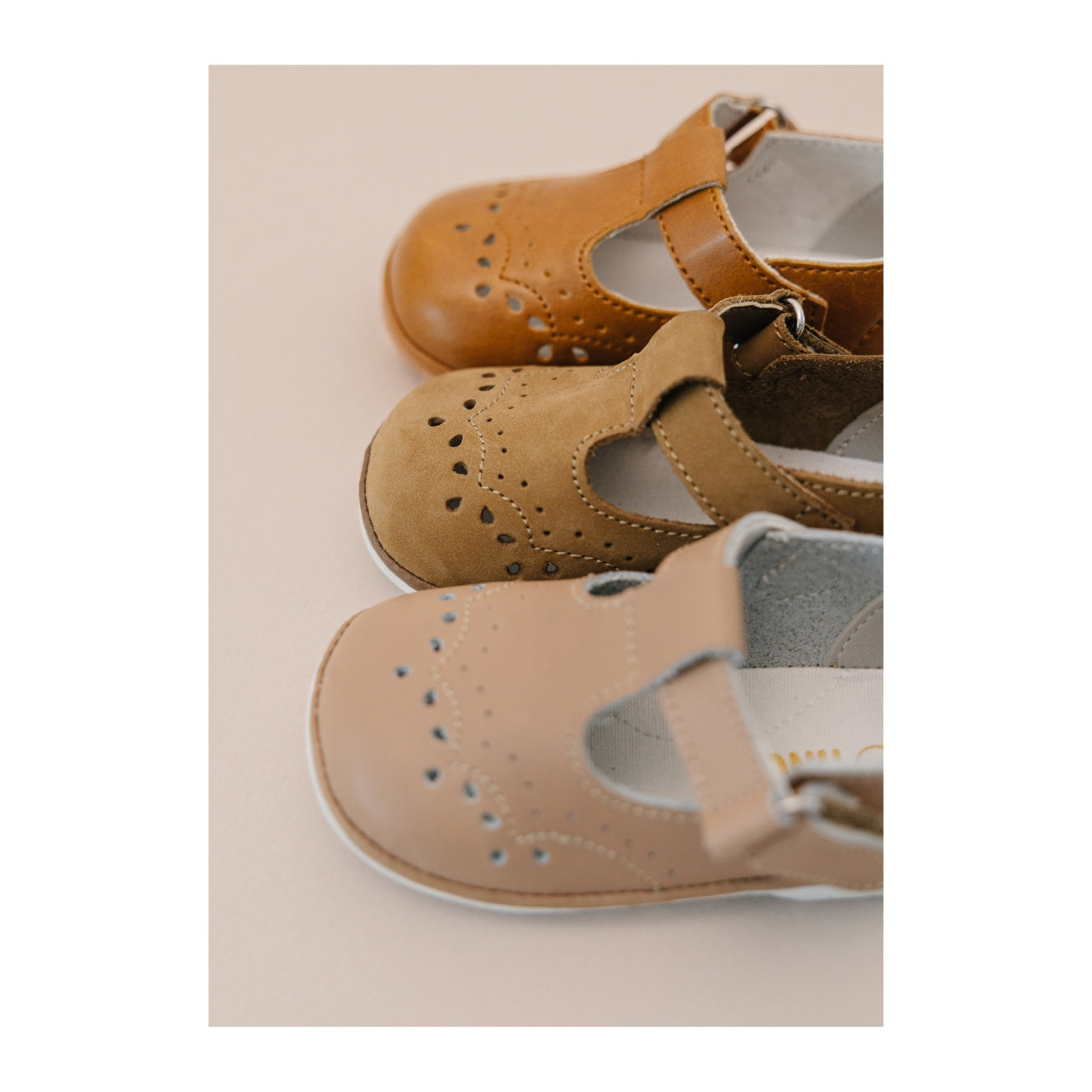Birdie Nubuck Leather T-strap Mary Jane