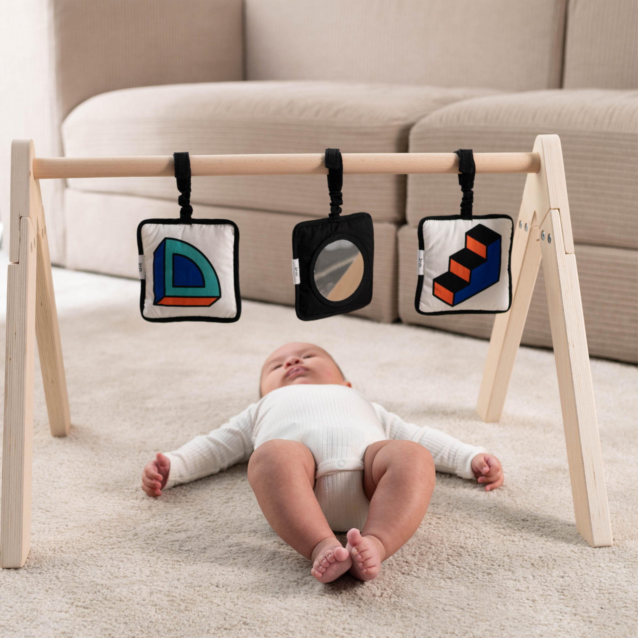 Etta Loves X Walala Studio Sensory Hanging Squares - For Babies' First Year