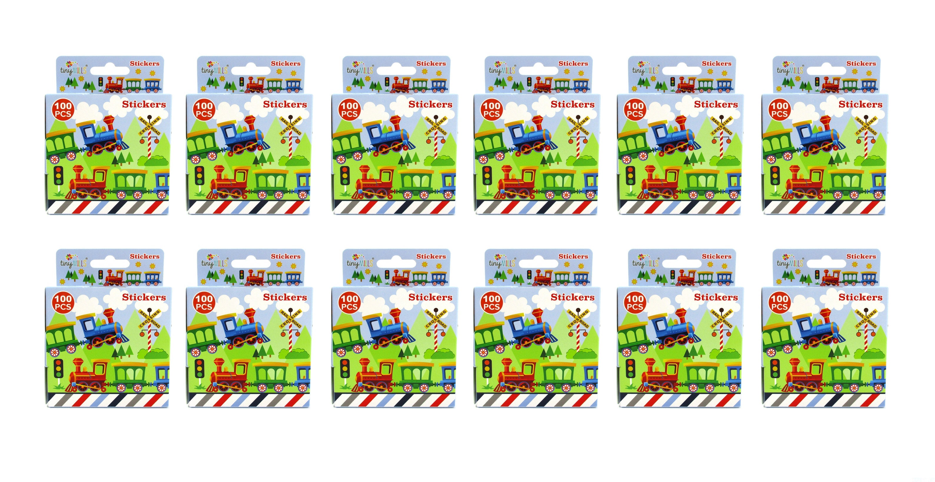 Train Stickers 100 Stickers/dispenser, Pack Of 1, 6 Or 12 Dispensers