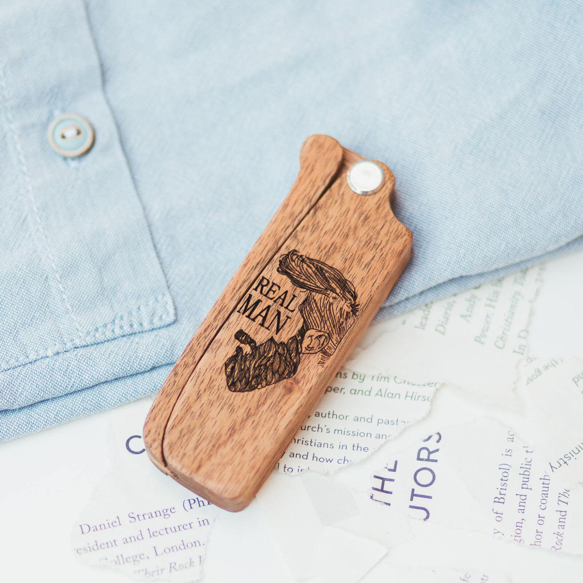 Wooden Beard Comb - Real Man