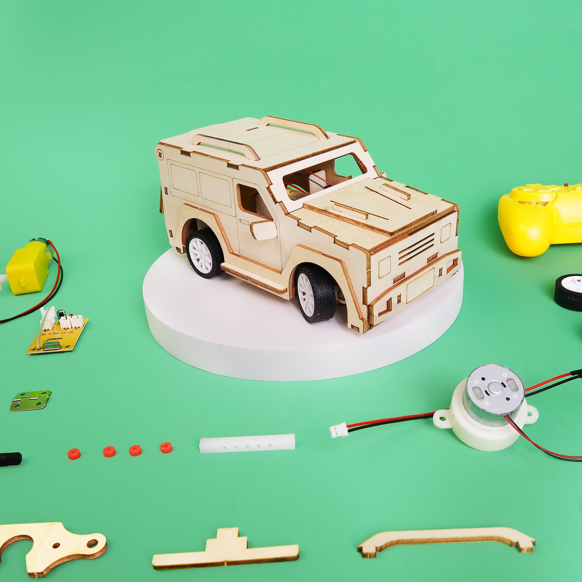 2.4 Ghz Rc Suv Car Diy Kit, Educational Stem Toy