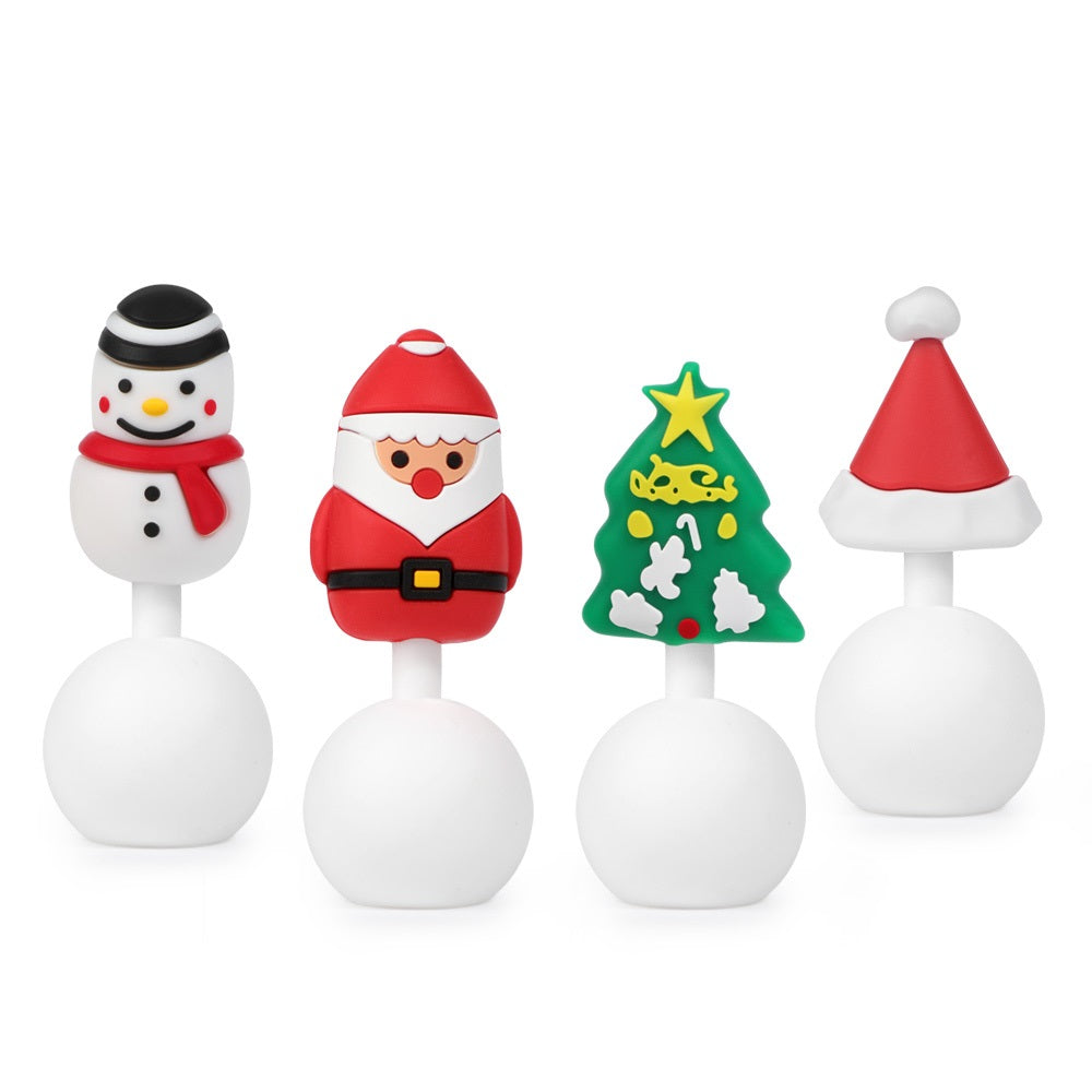 Haakaa Winter Holiday Silicone Breast Pump Stopper Gift Set 4 Pk (limited Edition)