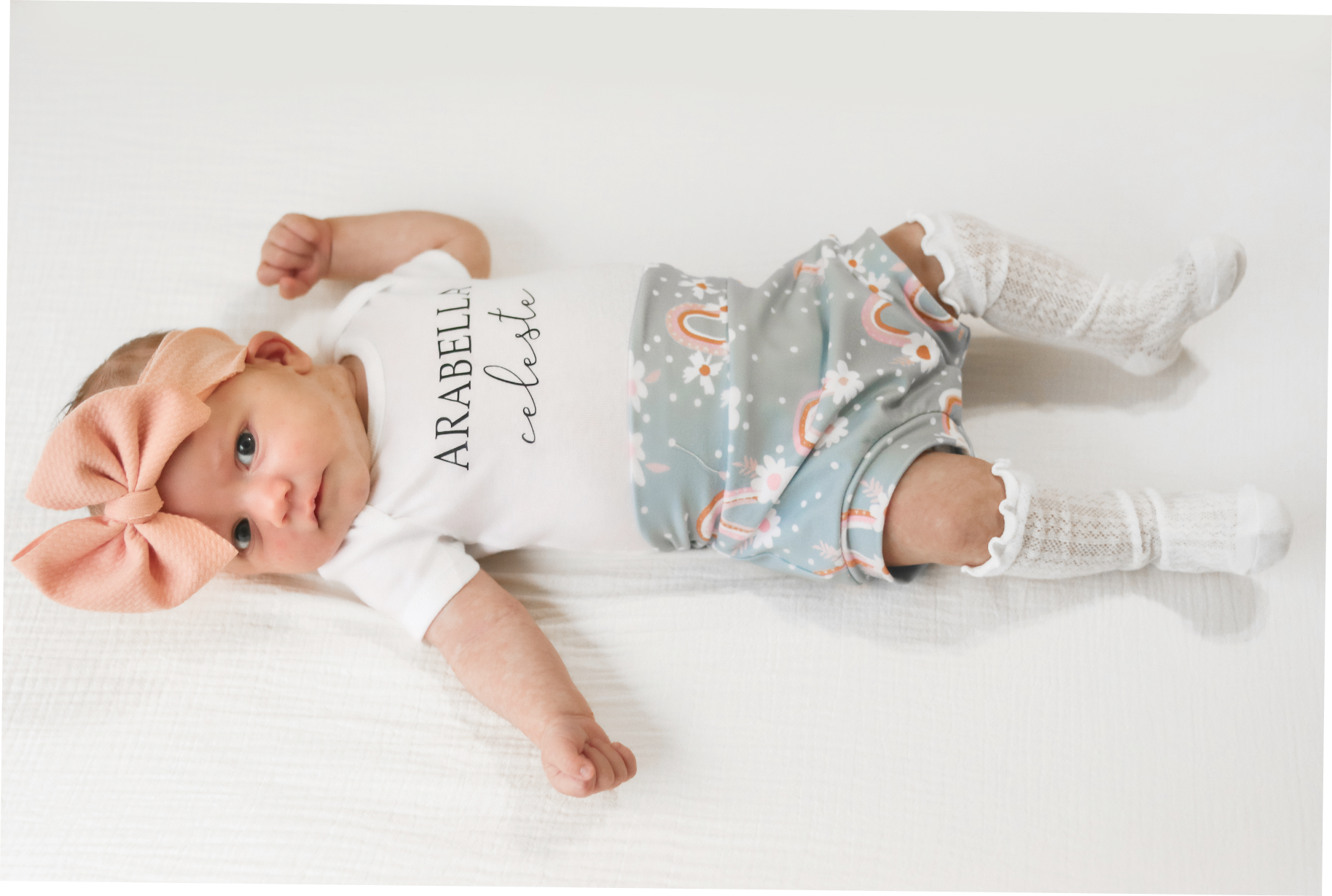 Blue Rainbow Personalized Bummies Set