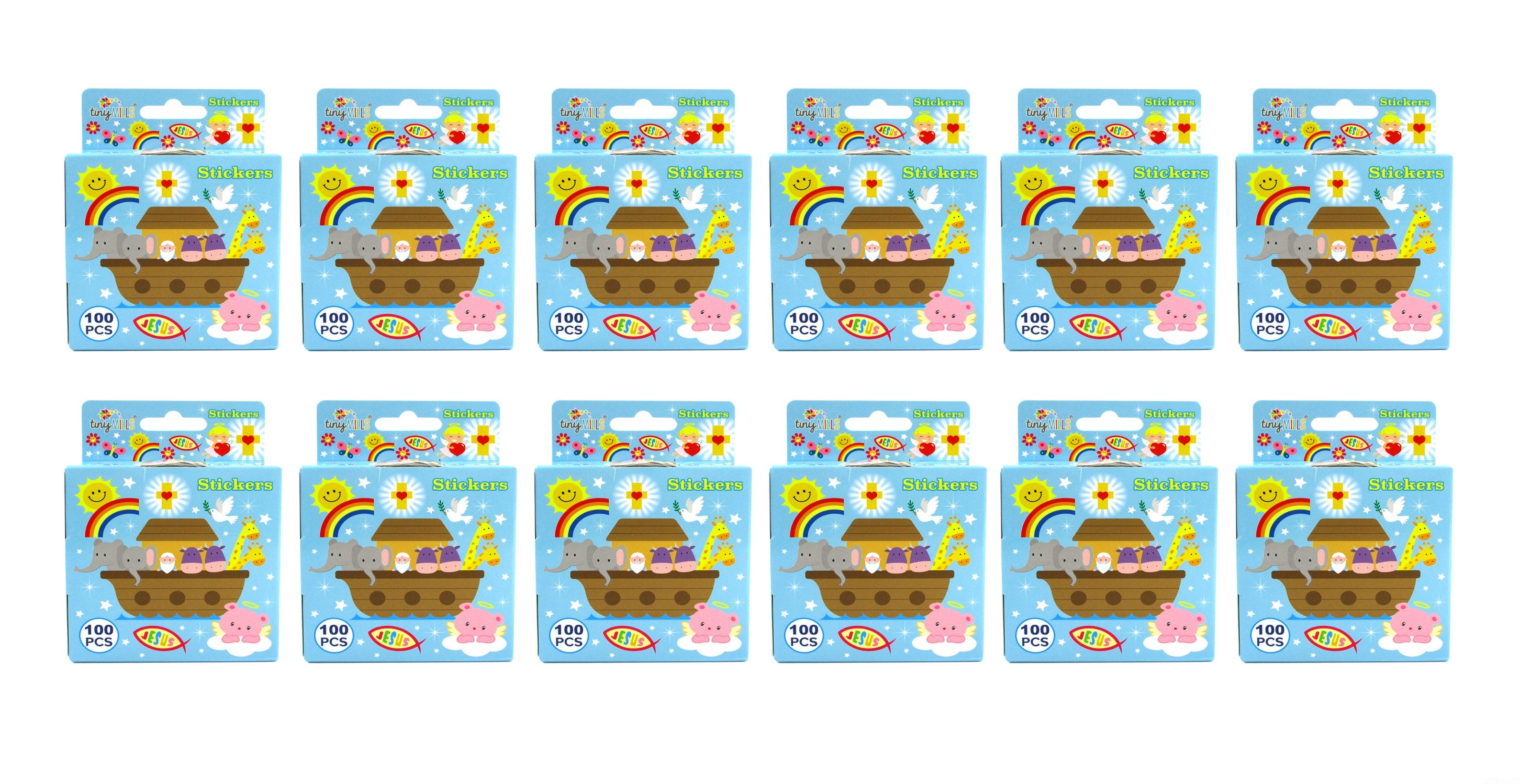 Religious Stickers 100 Stickers/dispenser, Pack Of 1, 6 Or 12 Dispensers