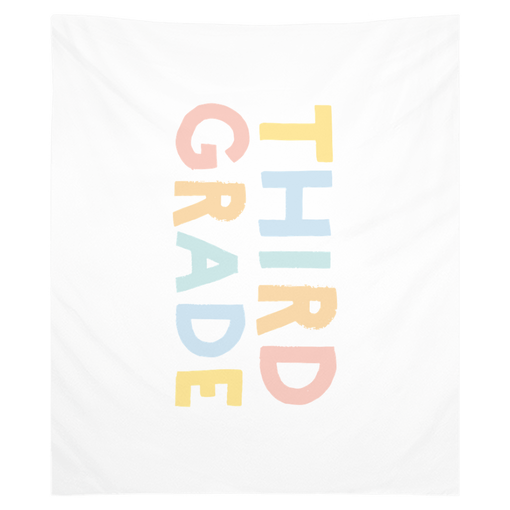 First Day Of Third Grade Tapestry, First Day Of School Banner