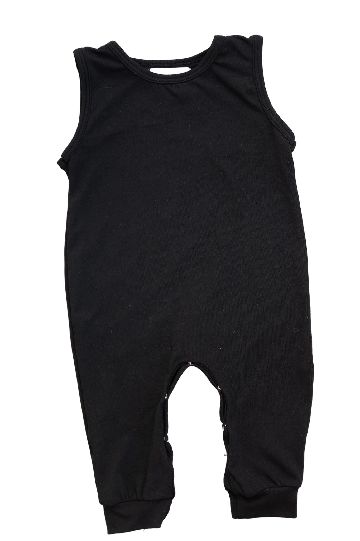 Black Tank One-piece Jogger