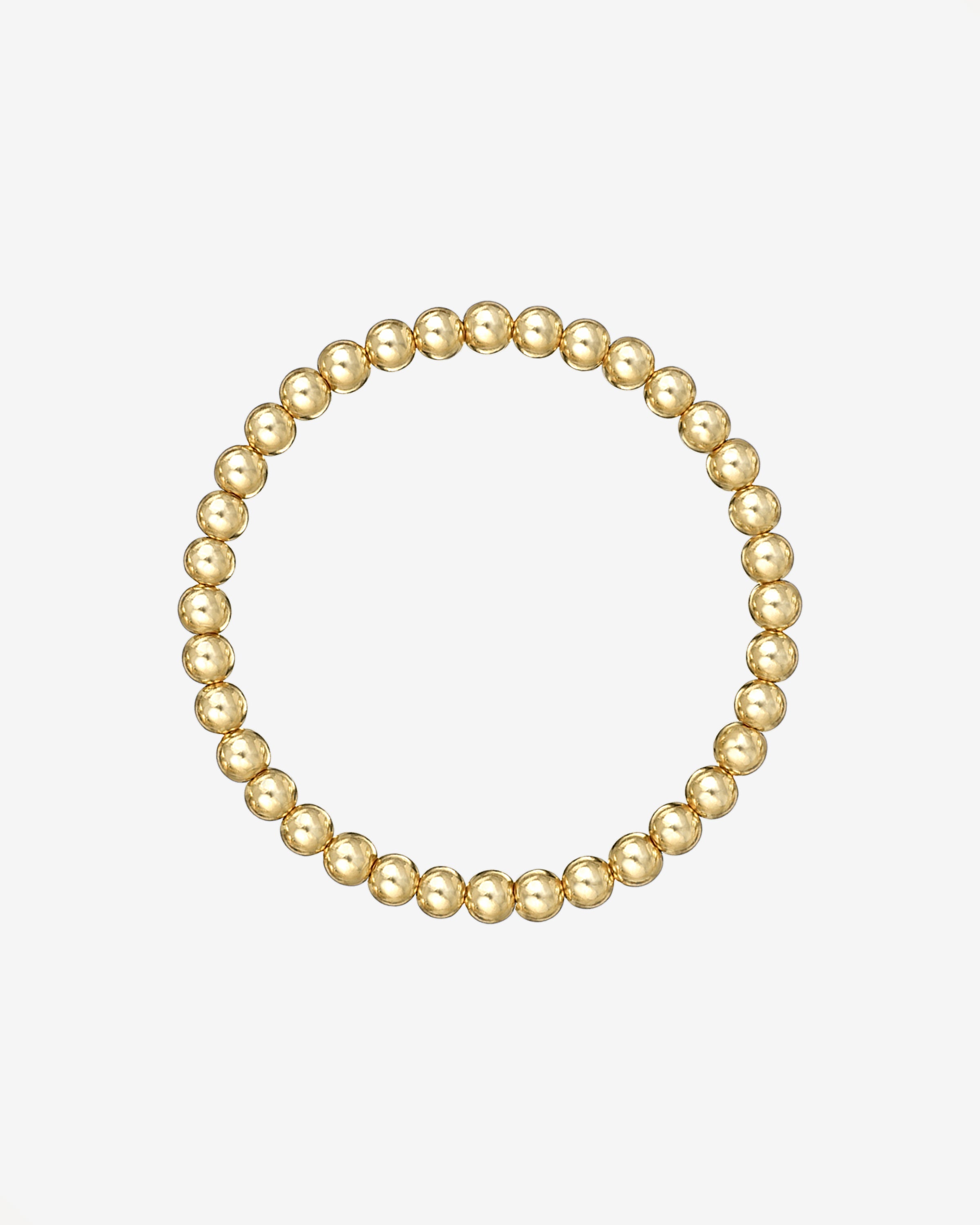 5mm Gold Bead Bracelet
