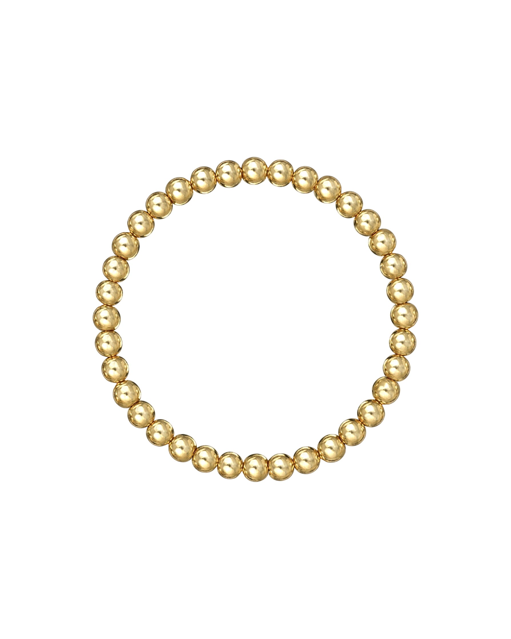 5mm Gold Bead Bracelet