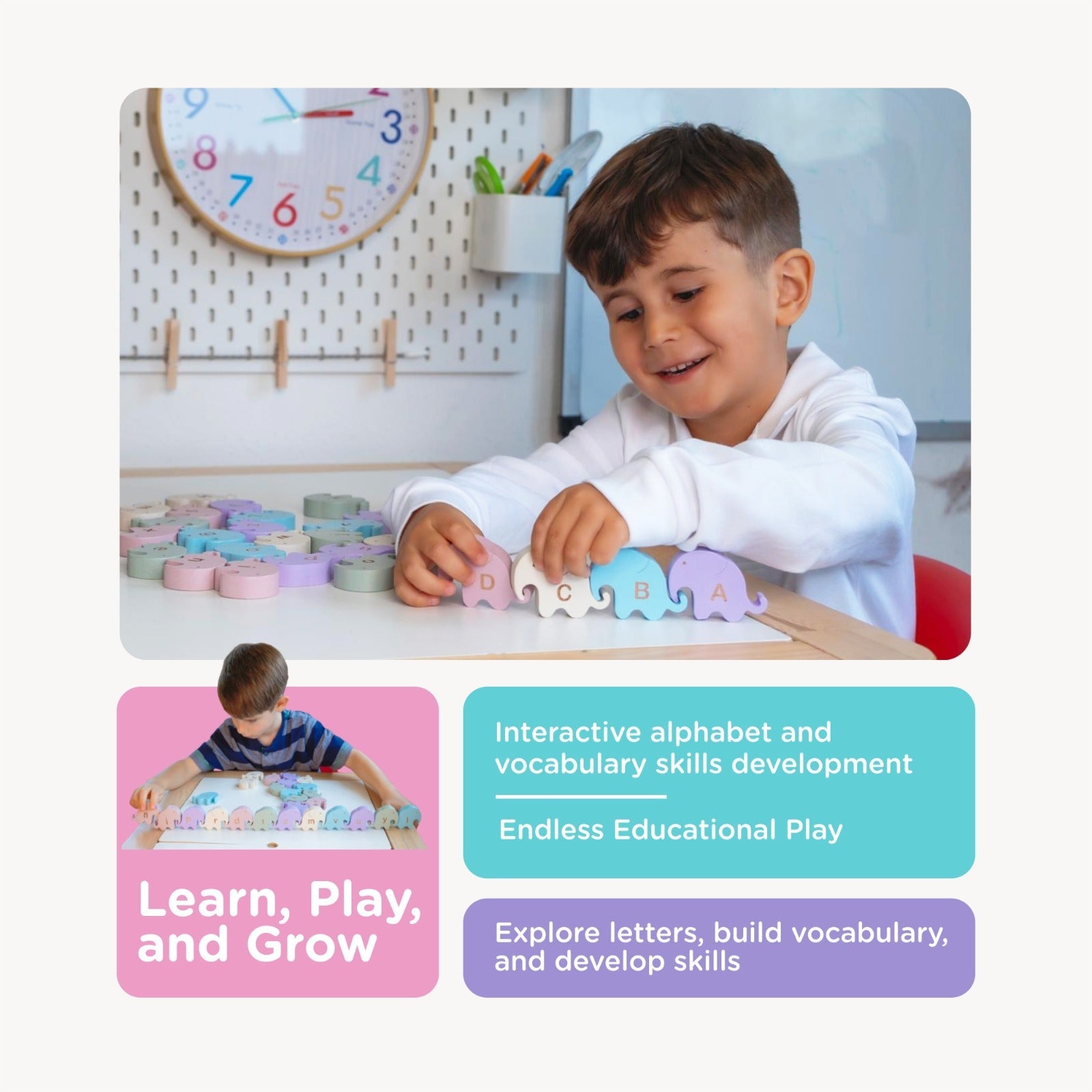 Tomaze Alphabet Elephants