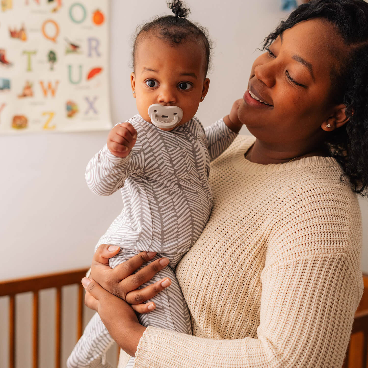 HERRINGBONE FOOTED JAMMIES by Milk Snob