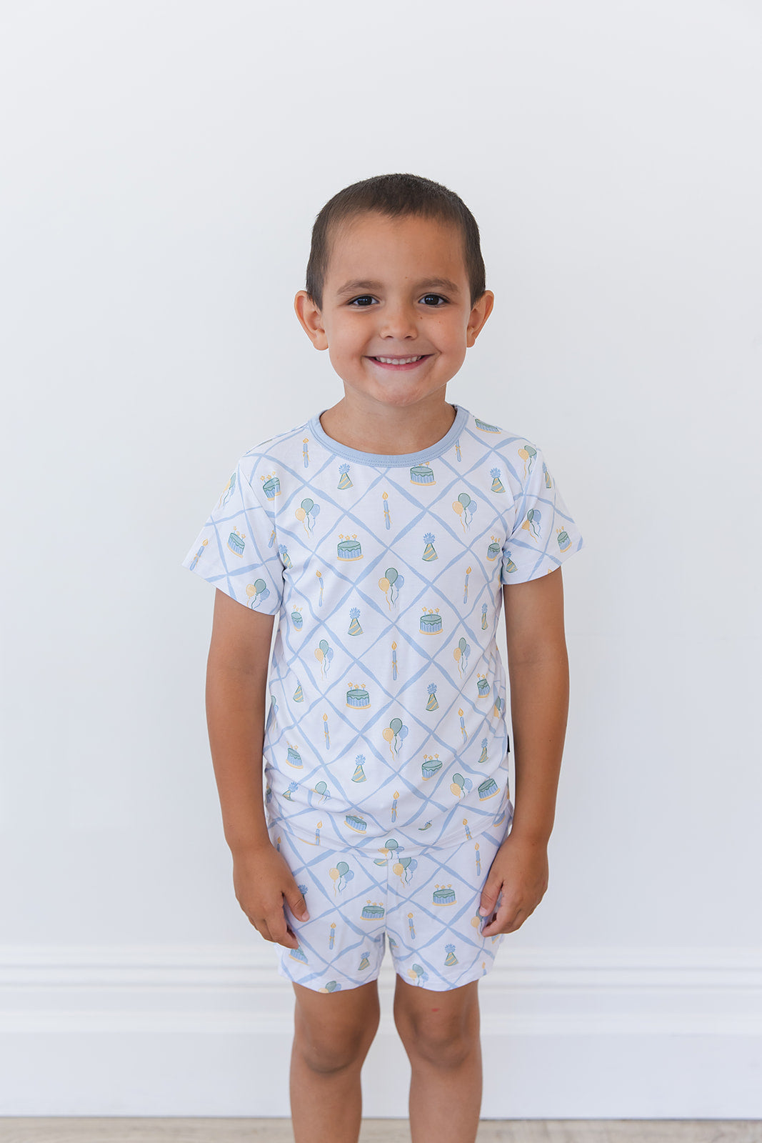 (blue) Birthday - Pocket Short Set