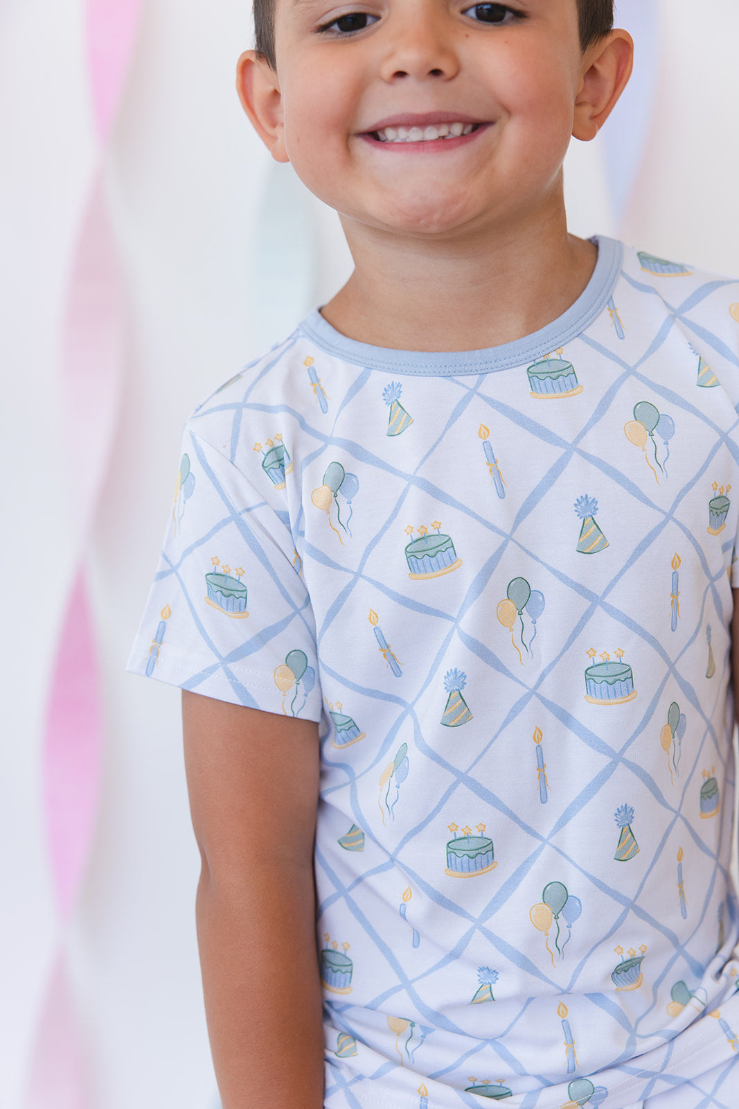 (blue) Birthday - Pocket Short Set