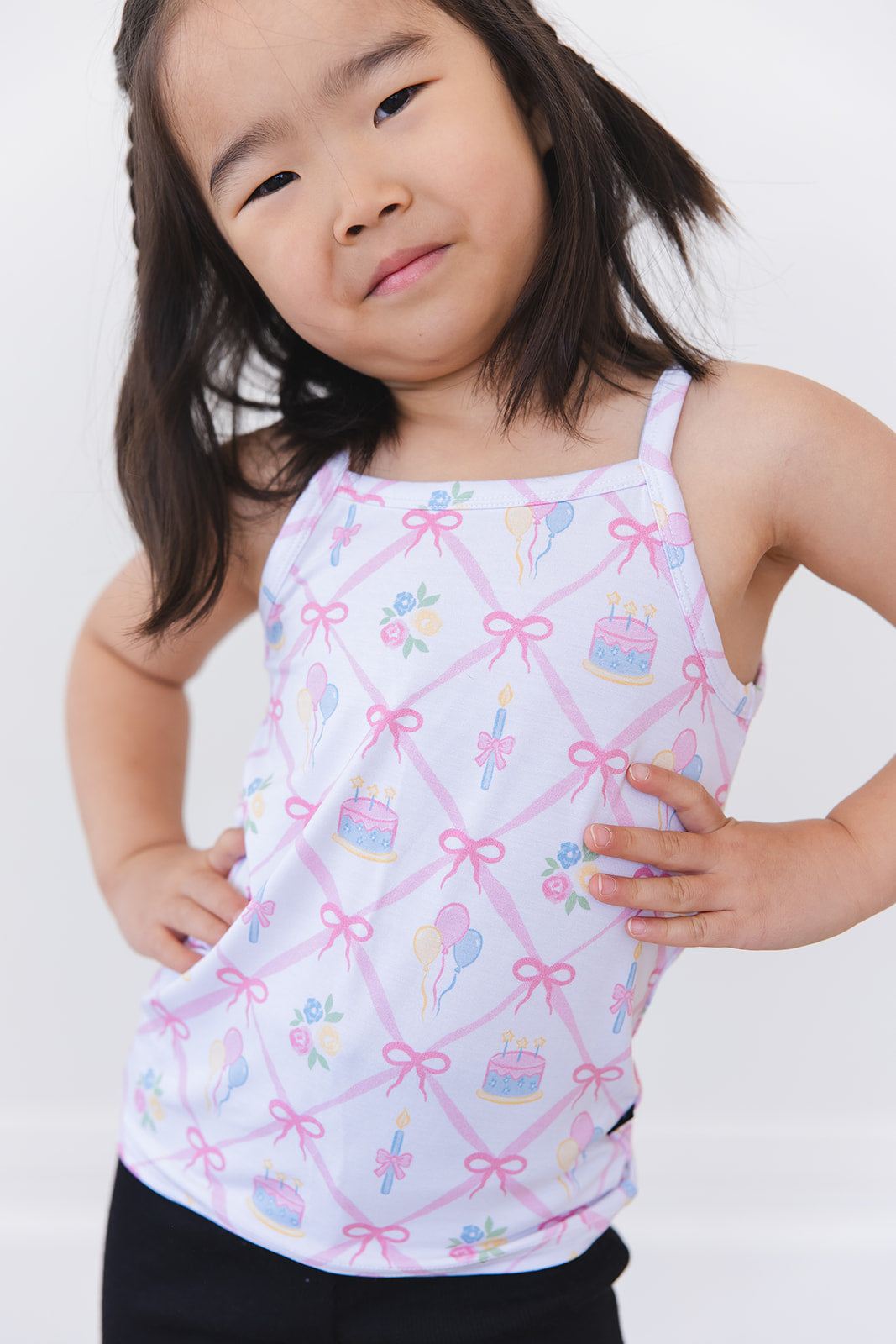 (pink) Birthday - Bamboo Tank