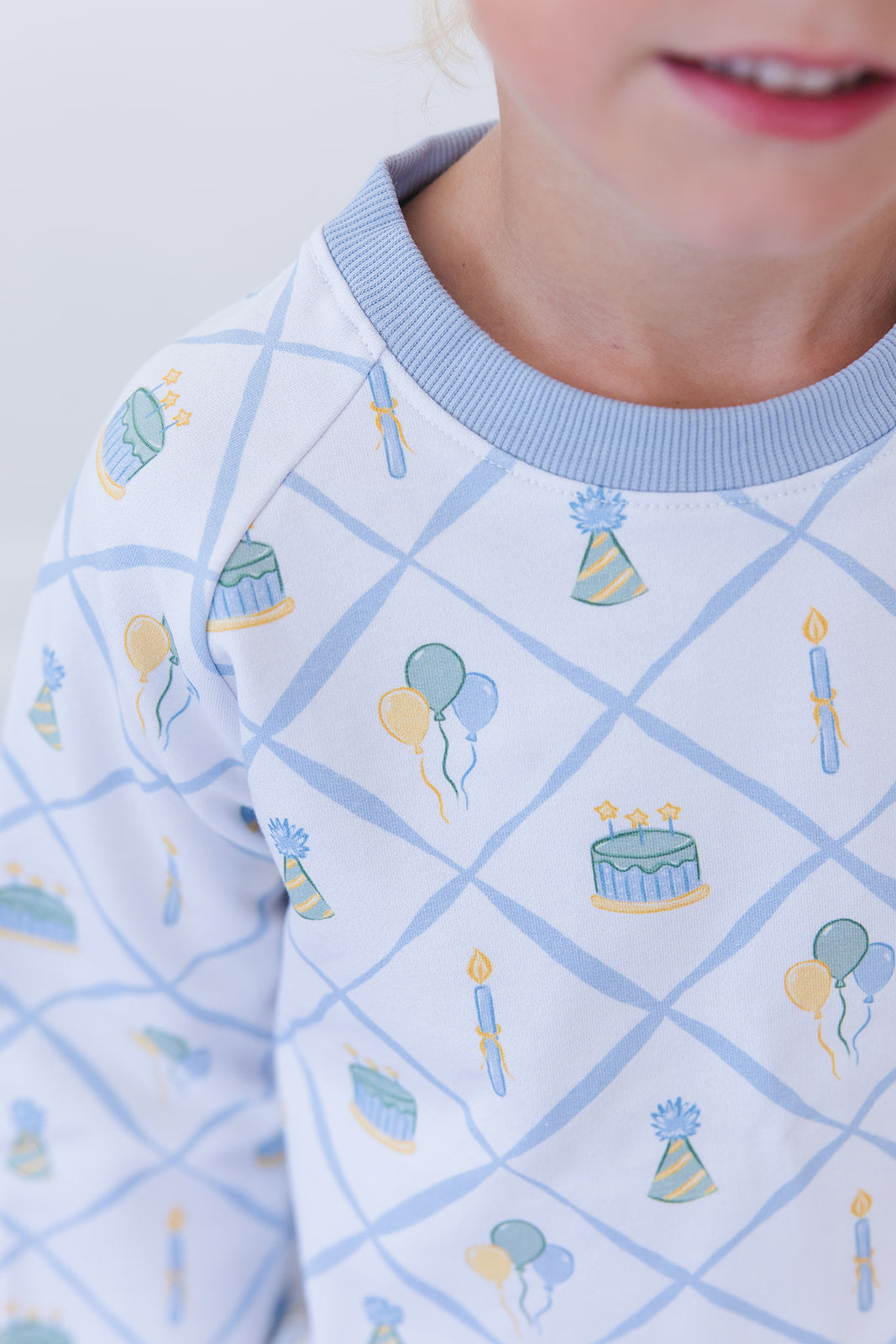 (blue) Birthday - Define Terry Sweatshirt