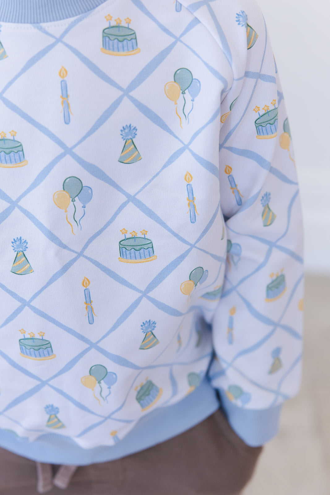 (blue) Birthday - Define Terry Sweatshirt
