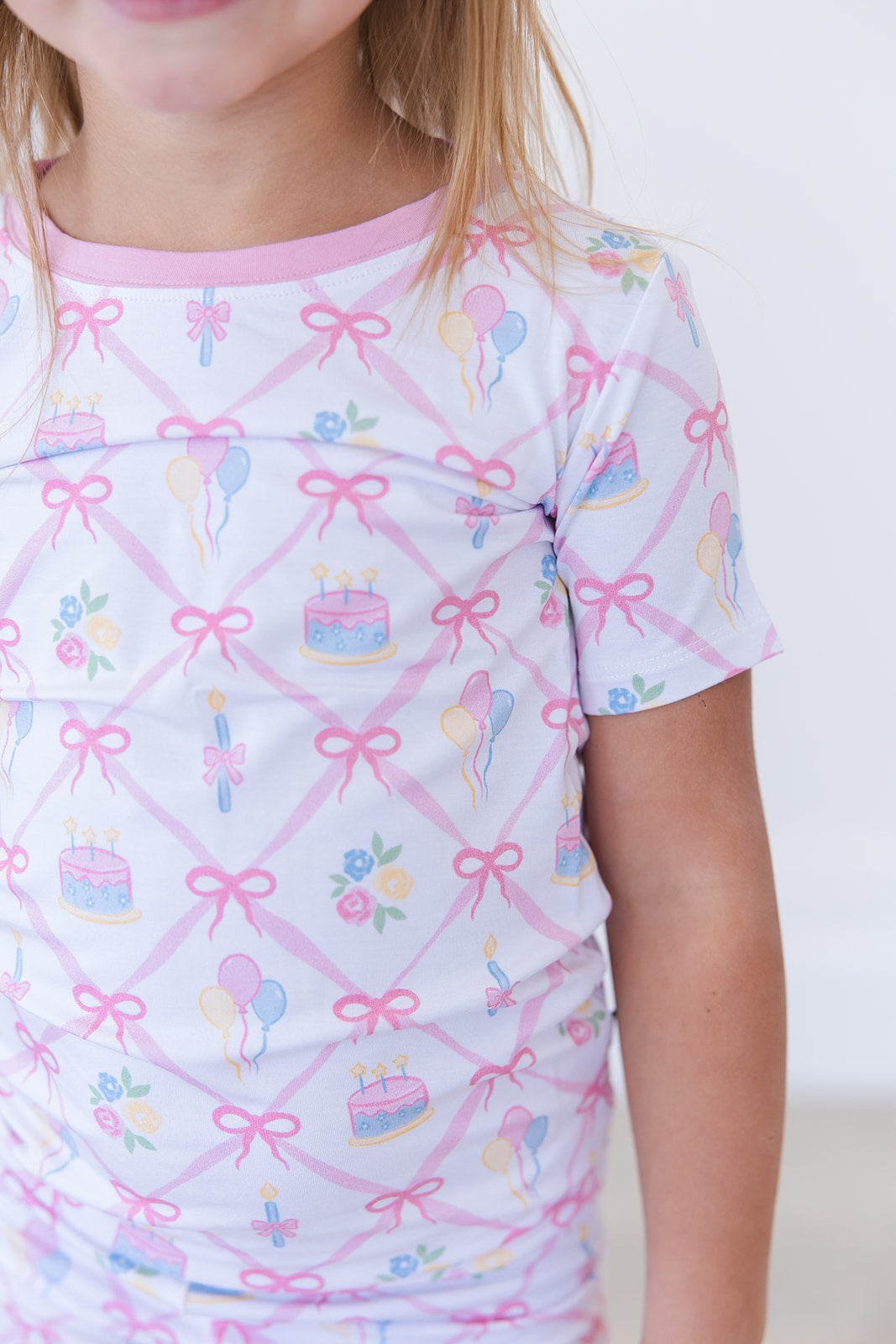 (pink) Birthday - Biker Short Set