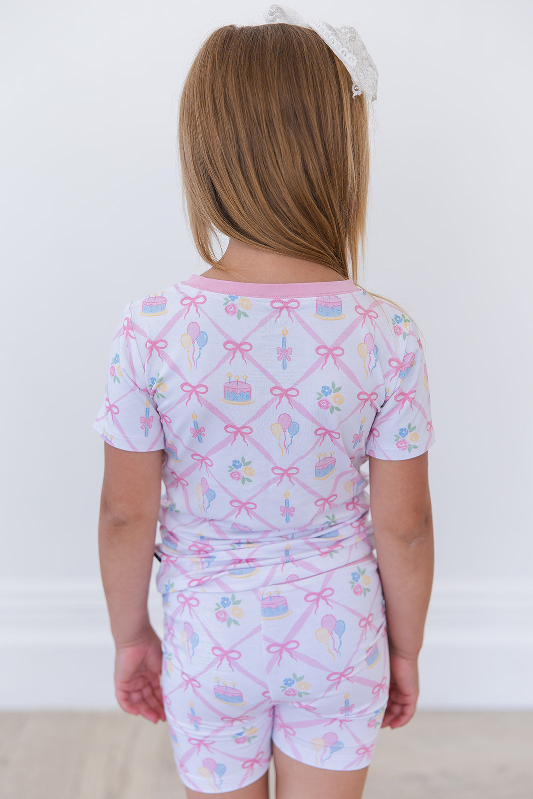 (pink) Birthday - Biker Short Set