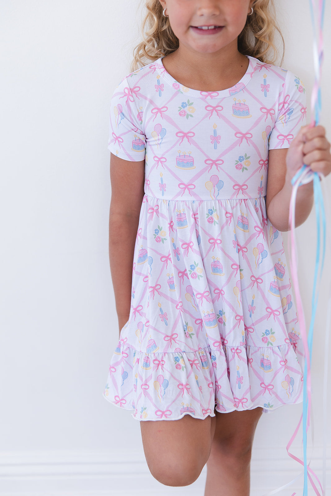 (pink) Birthday - Ruffle Dress