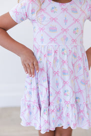 (pink) Birthday - Ruffle Dress