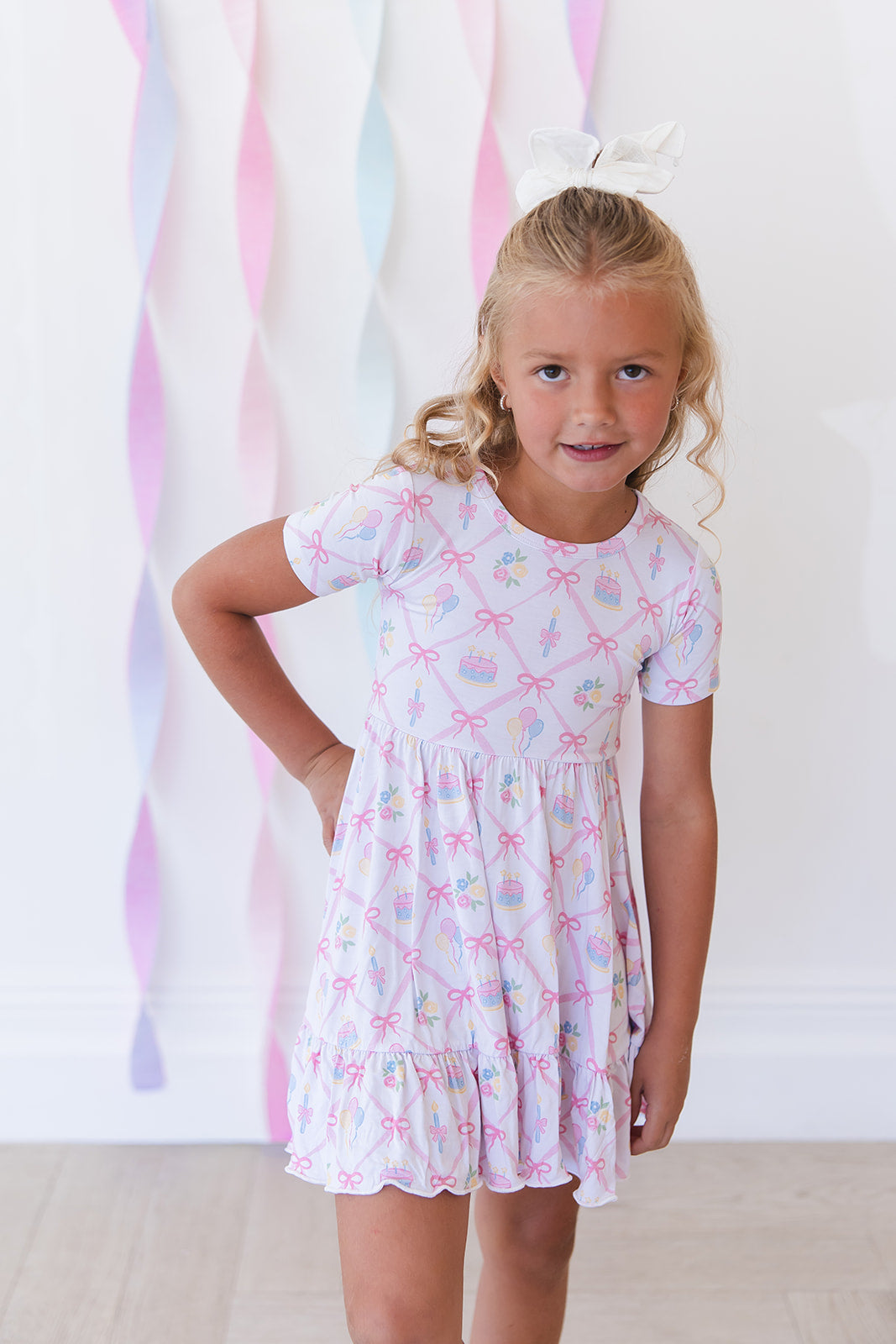 (pink) Birthday - Ruffle Dress