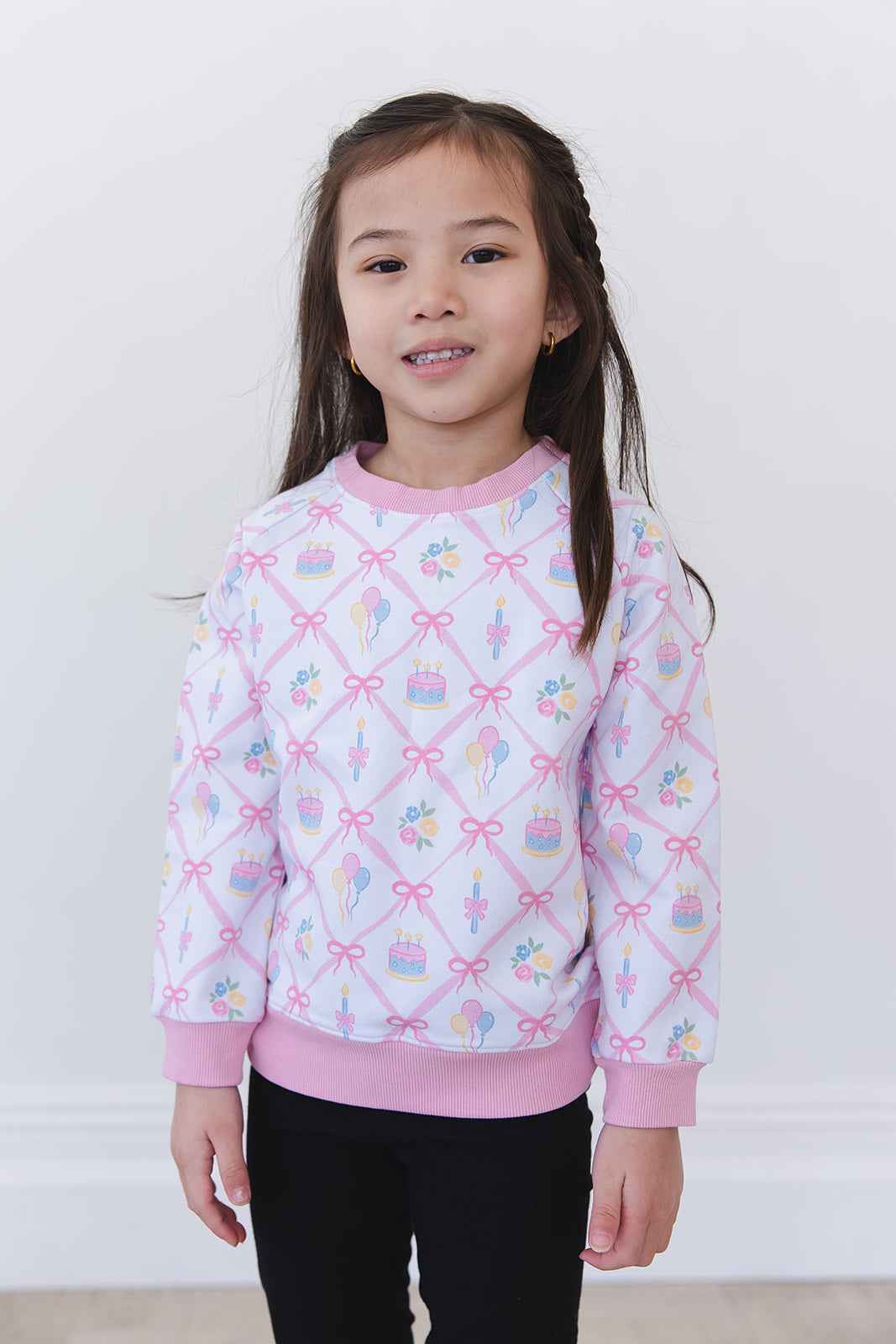(pink) Birthday - Define Terry Sweatshirt