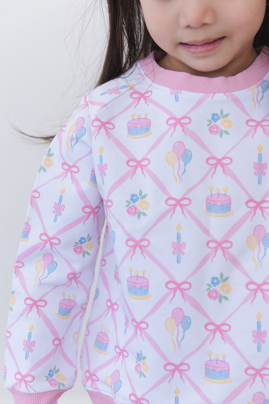 (pink) Birthday - Define Terry Sweatshirt