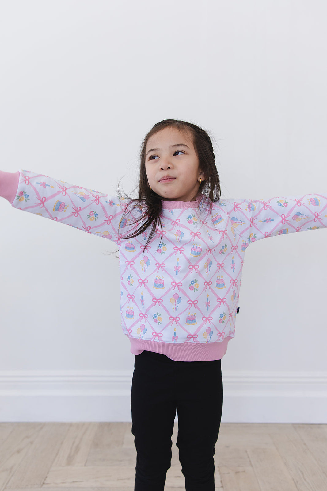 (pink) Birthday - Define Terry Sweatshirt