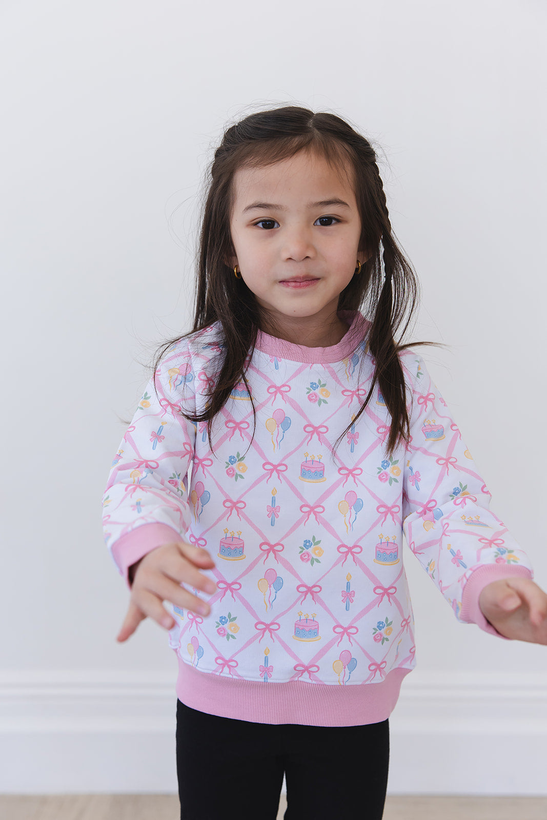 (pink) Birthday - Define Terry Sweatshirt