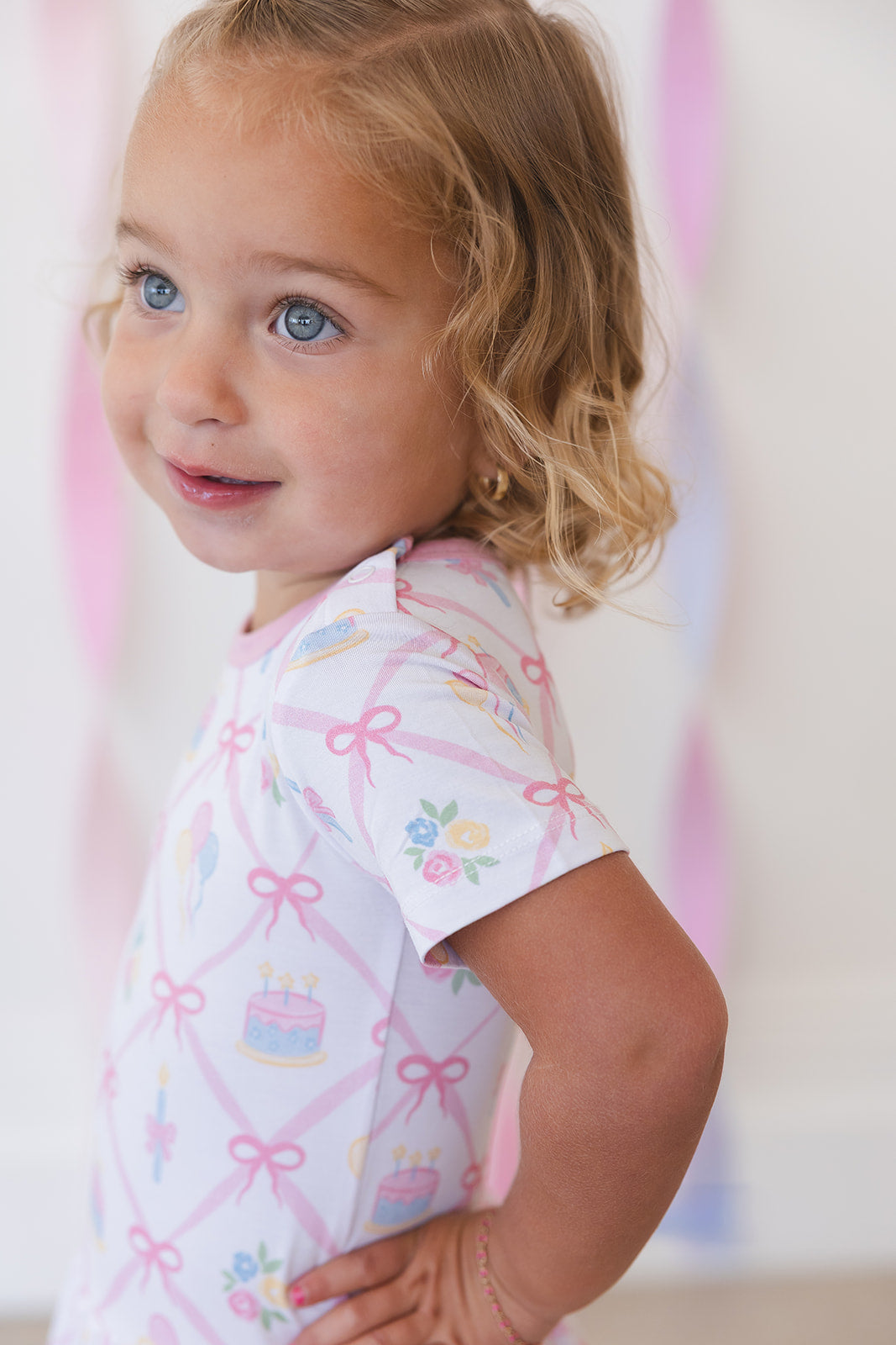 (pink) Birthday - Bodysuit Dress