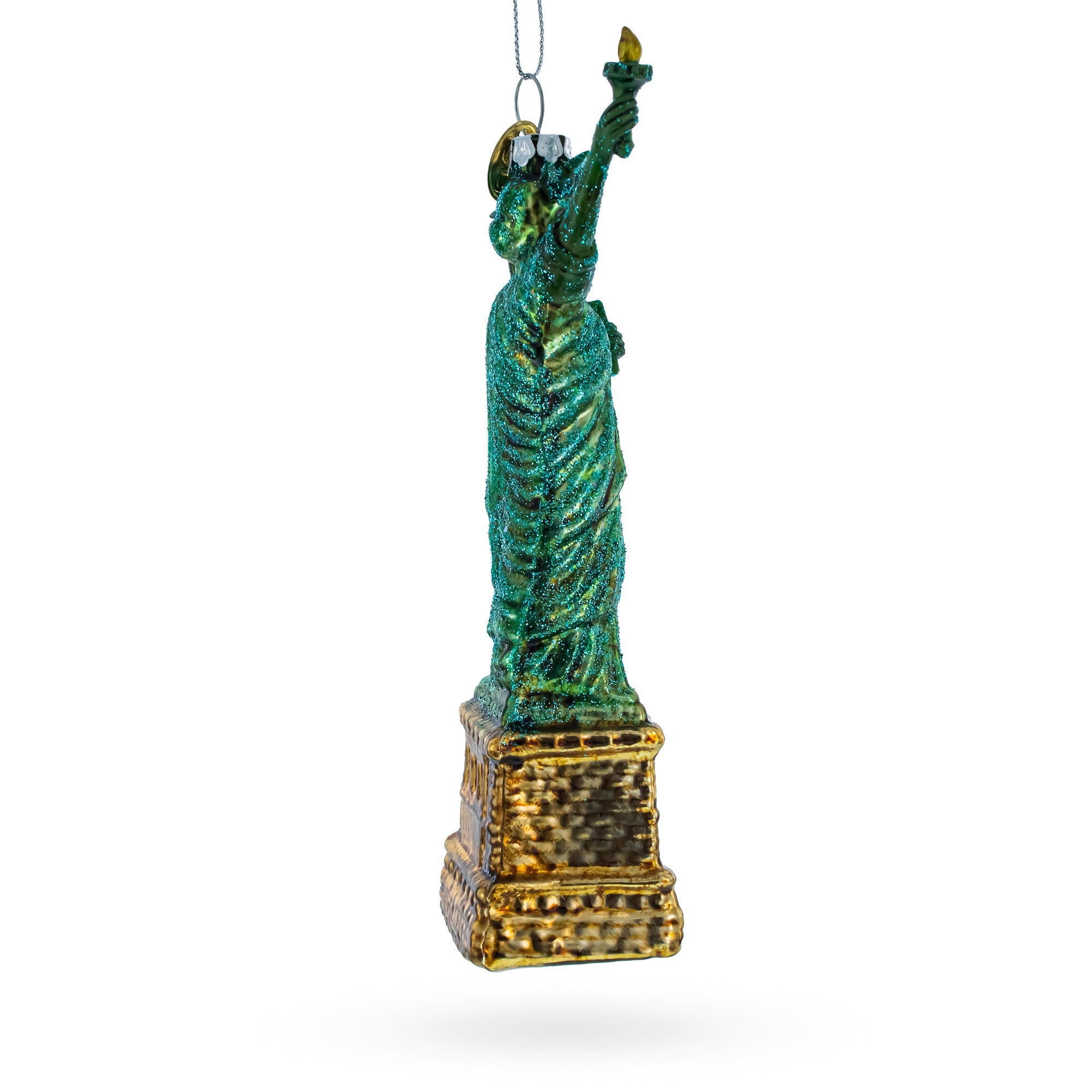 Statue Of Liberty New York - Premium Blown Glass Christmas Ornament