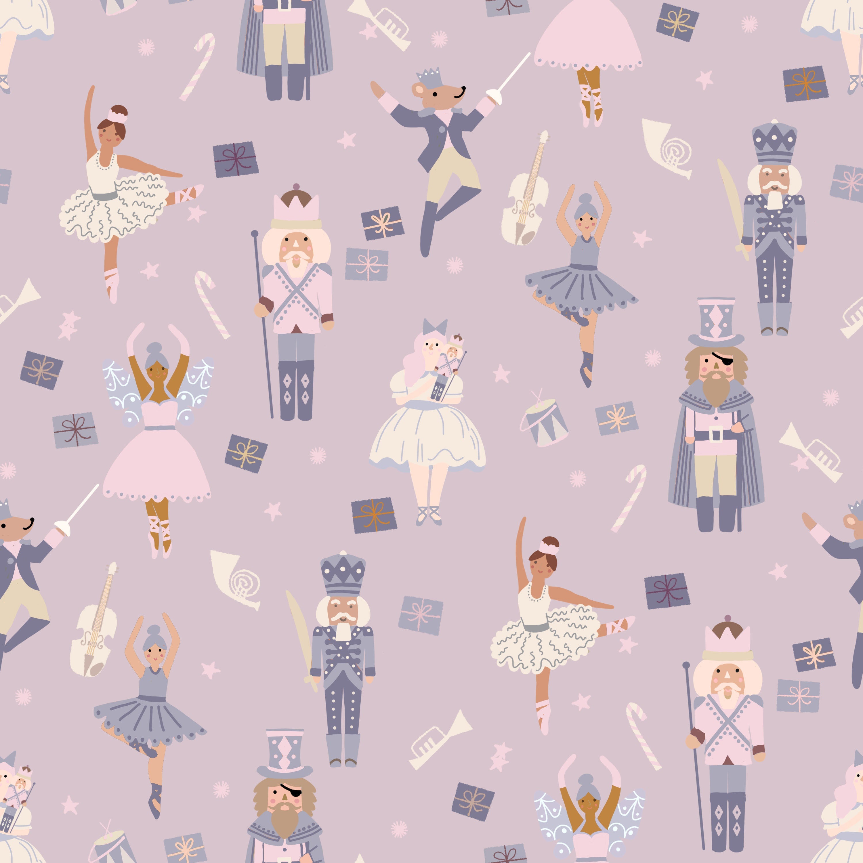 Lavender Nutcracker Lounge Gown